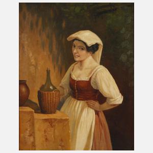 Niels Walseth, Mädchen mit Weinflasche