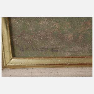 Otto Karl Welbers, "Vorfrühling bei Rindern"