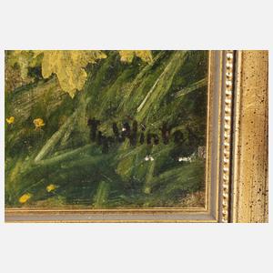 Winter, Putto im Weinberg