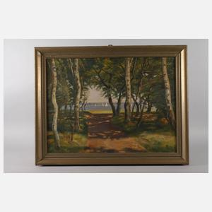 Hugo Wolff-Maage, "Müggelsee mit Booten"