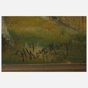 Hugo Wolff-Maage, "Müggelsee mit Booten"