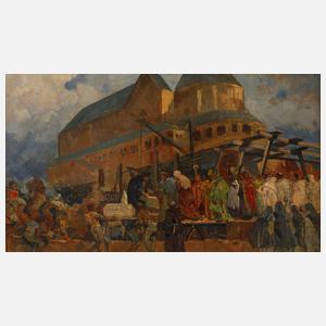 Adolfo Hohenstein, attr., Kirche Schwarz-Reinsdorf