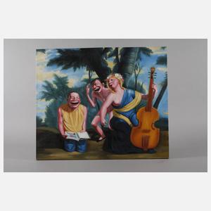 Lachende Gesellschaft