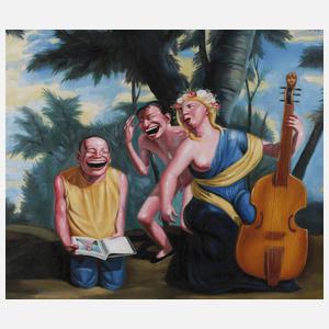 Lachende Gesellschaft