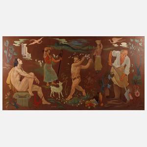 P. G. Michiels, große Wanddekoration