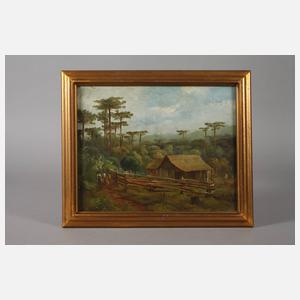 Hütte am Waldesrand