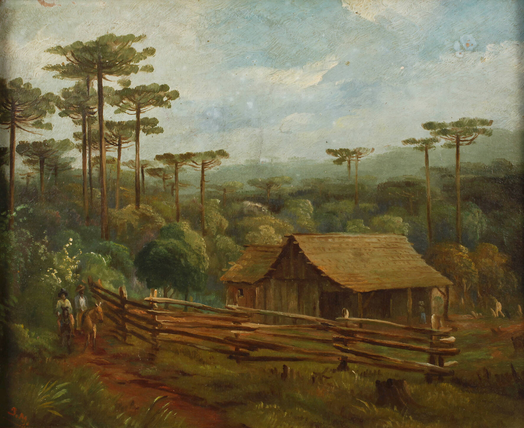 Hütte am Waldesrand