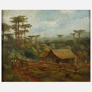 Hütte am Waldesrand