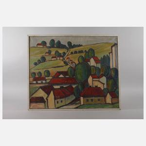 Landschaft mit Häusern