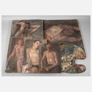 Gottfried Gerstl, Konvolut Ölgemälde