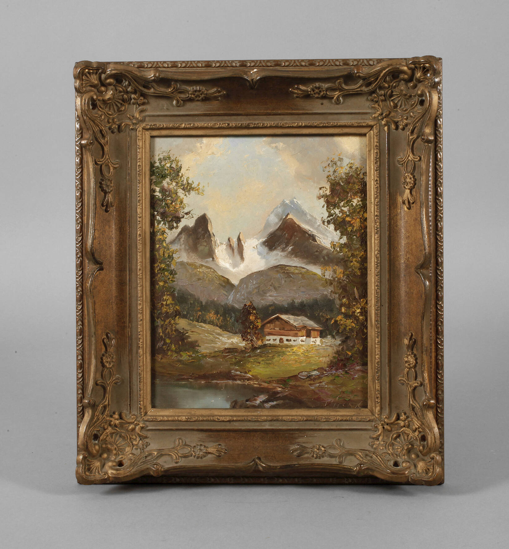 Kleiner Goldstuckrahmen