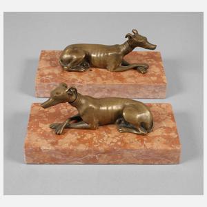 Paar figürliche Buchstützen