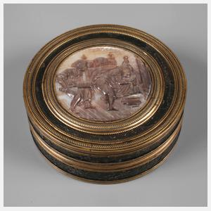 Figürliche Deckeldose