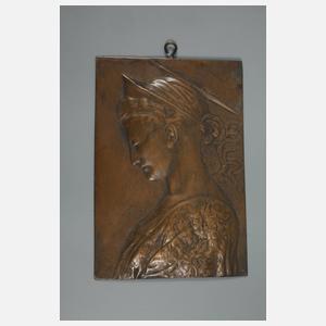 Fünf Bronzeplaketten