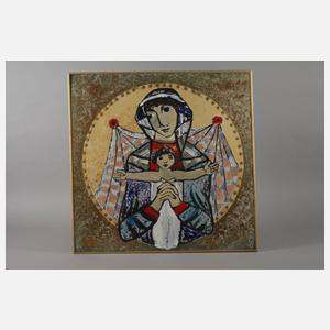 Emaillemalerei Marienbildnis