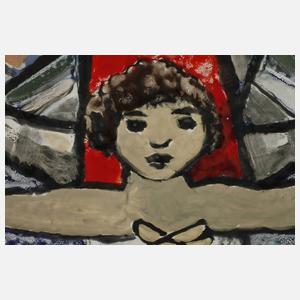 Emaillemalerei Marienbildnis