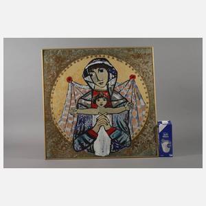 Emaillemalerei Marienbildnis