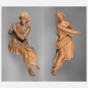 Zwei barocke Schnitzereien