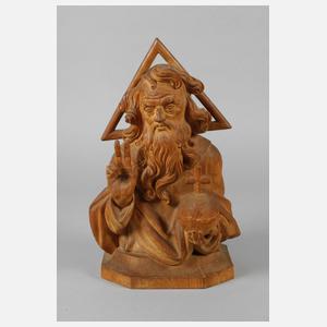 Geschnitzte Heiligendarstellung