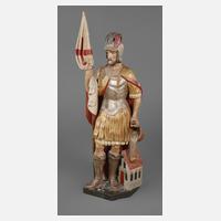 Geschnitzte Heiligenfigur St. Florian111