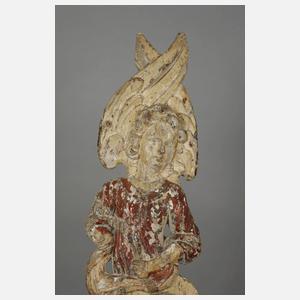 Paar figürliche Schnitzereien