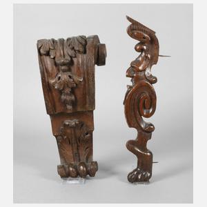 Zwei Schnitzereien Renaissance