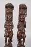Paar geschnitzte Karyatiden