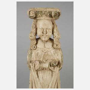 Geschnitzte Karyatide