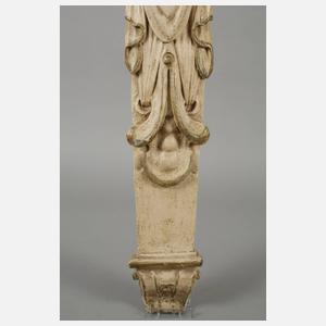 Geschnitzte Karyatide