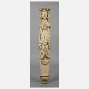 Geschnitzte Karyatide