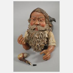 Großer liegender Gartenzwerg