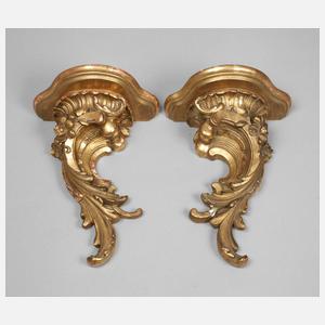 Paar Wandkonsolen Neorokoko