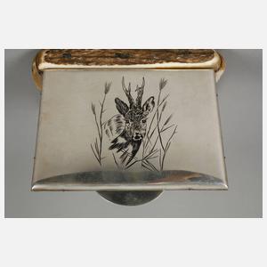 Jagdliches Zigarettenetui