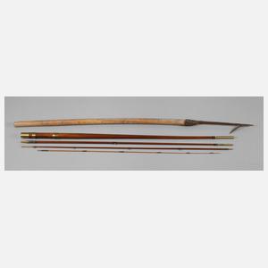 Flugangelrute und Fischhaken