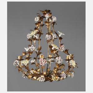 Floraler Deckenlüster