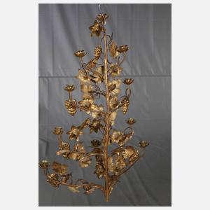 Zwei florale Wandleuchter