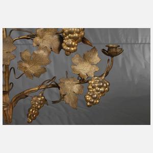 Zwei florale Wandleuchter