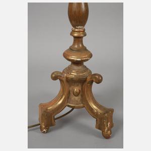 Paar geschnitzte Tischlampen