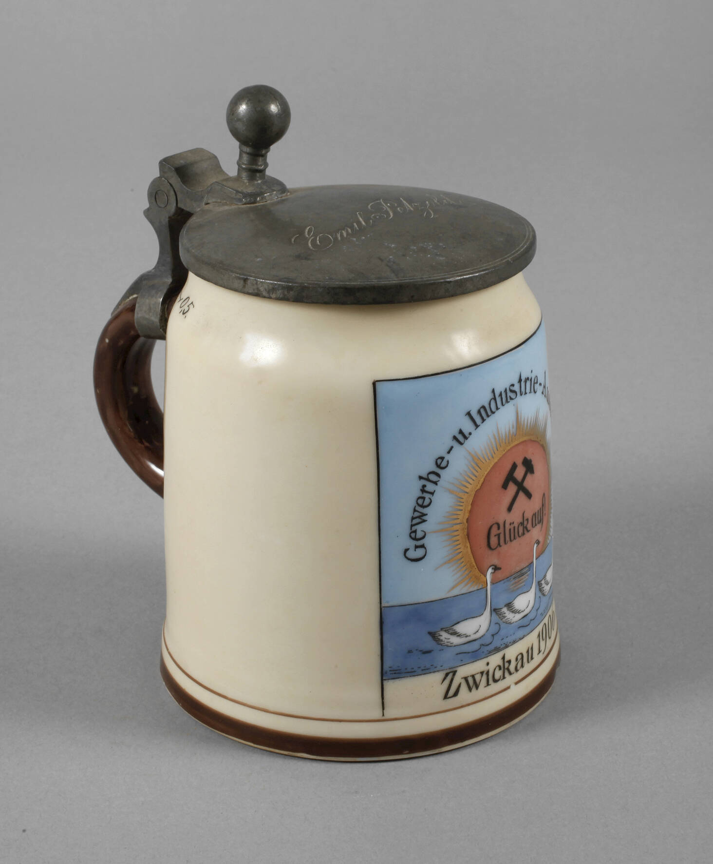 Bierkrug "Gewerbe-u. Industrie-Ausstellung"