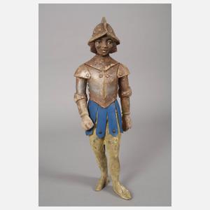 Zwei Werbefiguren als Ritter