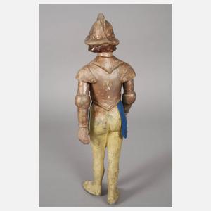 Zwei Werbefiguren als Ritter