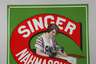 Emailleschild Singer