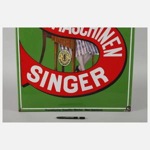 Emailleschild Singer