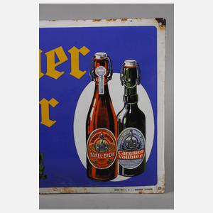 Emailleschild Brauerei Ernst Bauer
