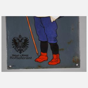 Emailleschild Rüger