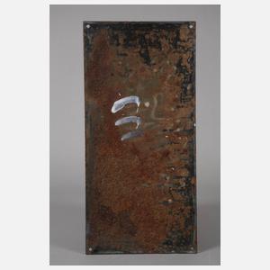 Emailleschild Rüger