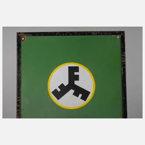 Emailleschild Freyberg Bräu