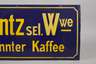Emailleschild Zuntz Kaffee