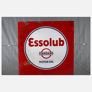 Emailleschild Essolub