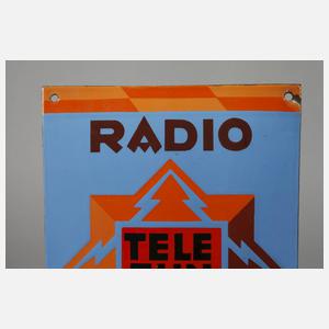Emailleschild Telefunken
